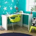 Escrivaninha Infantil Giratoria Mdp  Branco