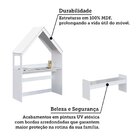 Escrivaninha Infantil Montessoriana Casinha 100% Mdf Com Banc