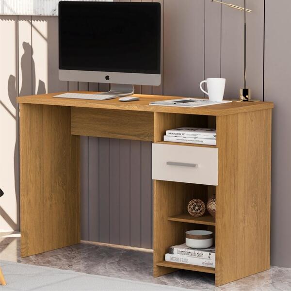 Escrivaninha Inglaterra 1 Gaveta Cumaru Off White