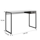 Escrivaninha Iron 120cm Industrial Espresso Móveis