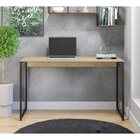 Escrivaninha Iron Com Estante Livros Em Aço E Industrial Espr