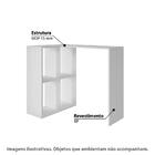 Escrivaninha Juvenil Em L Com 4 Nichos - Branco