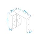 Escrivaninha Juvenil Em L Com 4 Nichos - Branco