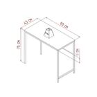 Escrivaninha Juvenil Industrial 90 Cm Grafite Preto