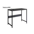 Escrivaninha Juvenil Industrial 90 Cm Grafite Preto