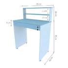 Escrivaninha Kitcubos 1 Gv Branca E Cinza Cristal