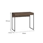 Escrivaninha Legno Tubo Preto Carraro