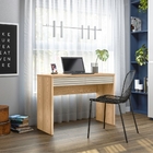 Escrivaninha Lens Ripado Carvalho Off White