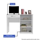 Escrivaninha Link 2 Portas 1 Gaveta Branca