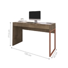 Escrivaninha Livia 120 2 Gavetas Castanho Cobre