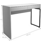 Escrivaninha Livia 2 Gavetas Branco Preto