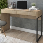 Escrivaninha Livia 2 Gavetas Natura Preto