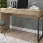 Escrivaninha Livia 2 Gavetas Natura Preto