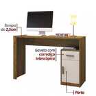 Escrivaninha Luminus Canion Off White Mavaular