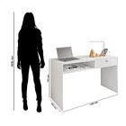 Escrivaninha Luna Com 1 Gaveta - Móveis Leão - Branco Trama