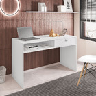 Escrivaninha Luna Com 1 Gaveta - Móveis Leão - Branco Trama