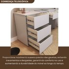 Escrivaninha Luxemburgo Com 4 Gavetas  Cinza