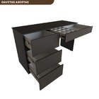 Escrivaninha Luxemburgo Com 4 Gavetas  Preto