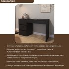 Escrivaninha Luxemburgo Com 4 Gavetas  Preto