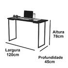 Escrivaninha Luxo Preto Fosco 6070 Jb Bechara