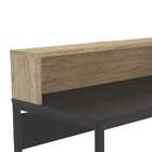 Escrivaninha Luz Preta E Carvalho Claro