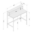 Escrivaninha Luz Preta E Carvalho Claro