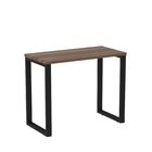 Escrivaninha M90/45p25tub 90cm Industrial Walnut E Preto Waln