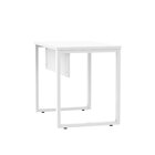 Escrivaninha M90/60p25tub 90cm Industrial Branco Branco