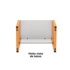 Escrivaninha M90/60p25tub 90cm Industrial Branco E Laranja Pi