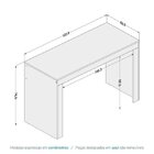 Escrivaninha Macau Politorno Móveis Preto/castanho