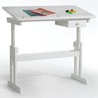 Escrivaninha Madeira 1 Gaveta Desenho Flexi Branco