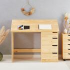 Escrivaninha Madeira 4 Gavetas Desenho Emma - Natural