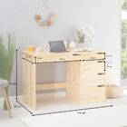 Escrivaninha Madeira Maciça  5 Gavetas Hugo