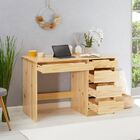 Escrivaninha Madeira Maciça  5 Gavetas Hugo