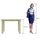 Escrivaninha Madeira Maciça Cube Artemobili Natural