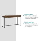 Escrivaninha Madeirada E Tubos Pretos Carraro