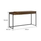 Escrivaninha Madeirada E Tubos Pretos Carraro