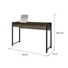 Escrivaninha Madeirada E Tubos Pretos Carraro