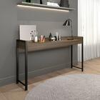 Escrivaninha Madeirada E Tubos Pretos Carraro