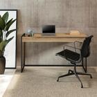 Escrivaninha Madeirada E Tubos Pretos Carraro