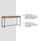 Escrivaninha Madeirada E Tubos Pretos Carraro