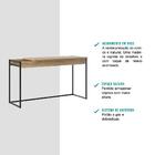 Escrivaninha Madeirada E Tubos Pretos Carraro