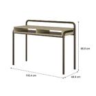 Escrivaninha Madeirada Tubos Ouro Velho Carraro