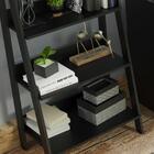 Escrivaninha Madesa Alaska + Estante Escada - Preto