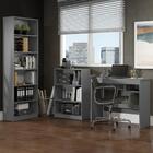 Escrivaninha Madesa Rubi + Estante 6908 + Estante 6907 - Cinza