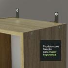 Escrivaninha Madesa Rubi + Estante Livreiro 6906 - Carvalho