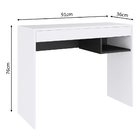 Escrivaninha Madesa Rubi com Tampo de Madeira e 1 Nicho