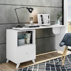 Escrivaninha Maia Branco Com Rodízios