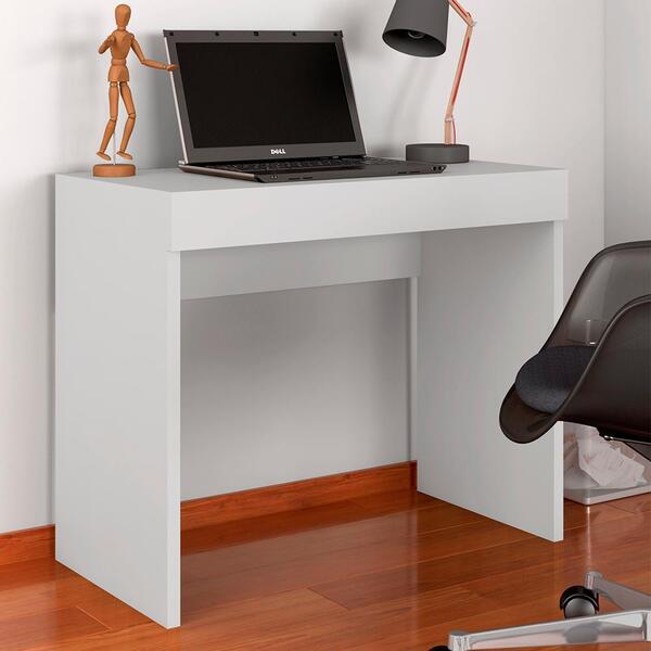 Escrivaninha Malu 0,90 1 Gaveta Branco - Moveis Arapongas