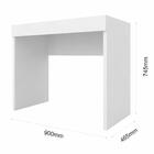 Escrivaninha Malu 0,90 1 Gaveta Branco - Moveis Arapongas